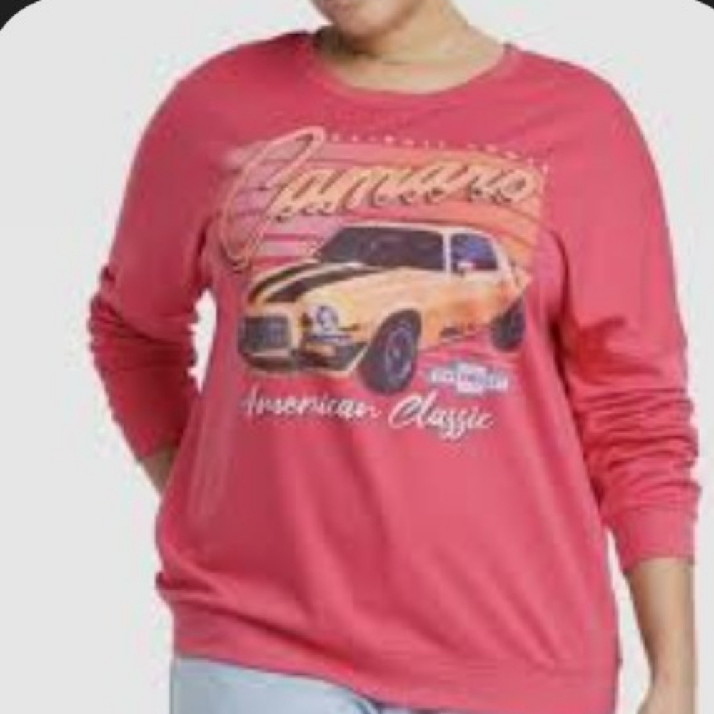 Women's GM Detroit Power Camaro American Classic Sweatshirt Size XXL